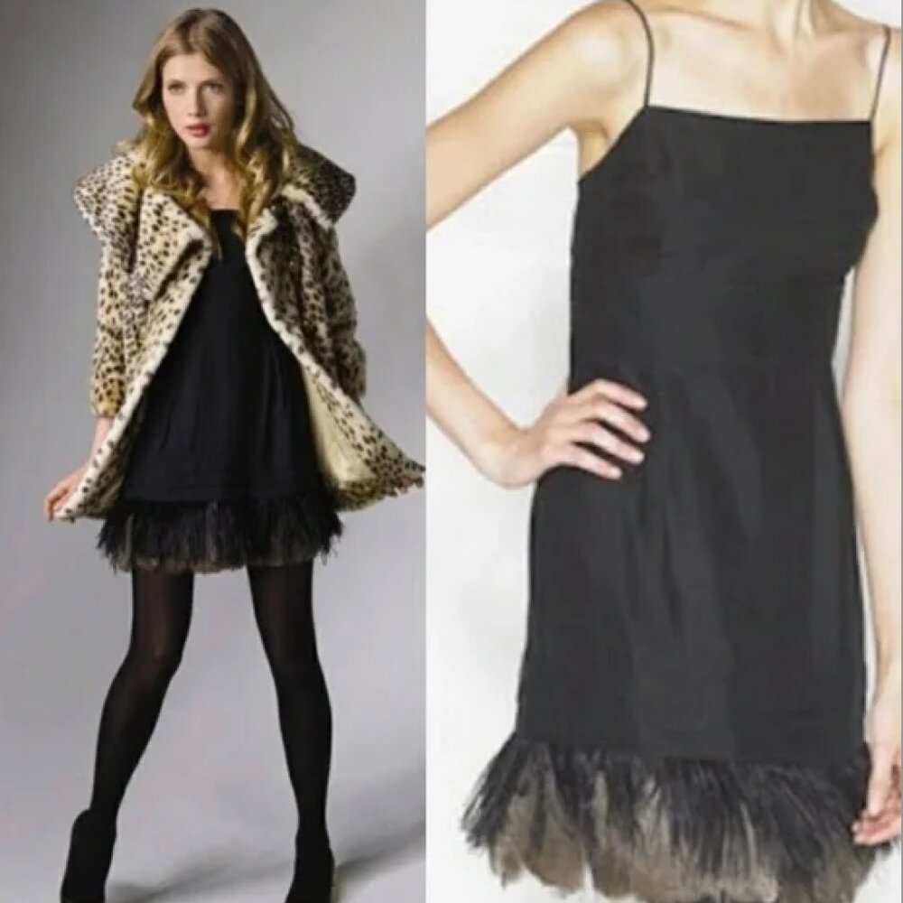 Juicy Couture Feather Trim Dress